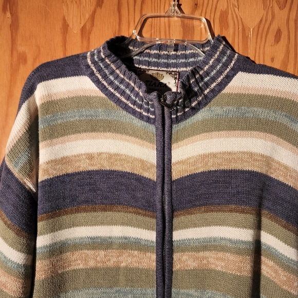 Vintage Tiara Full Front Zipper Cardigan Sweater Size 26/28 - Picture 5 of 8